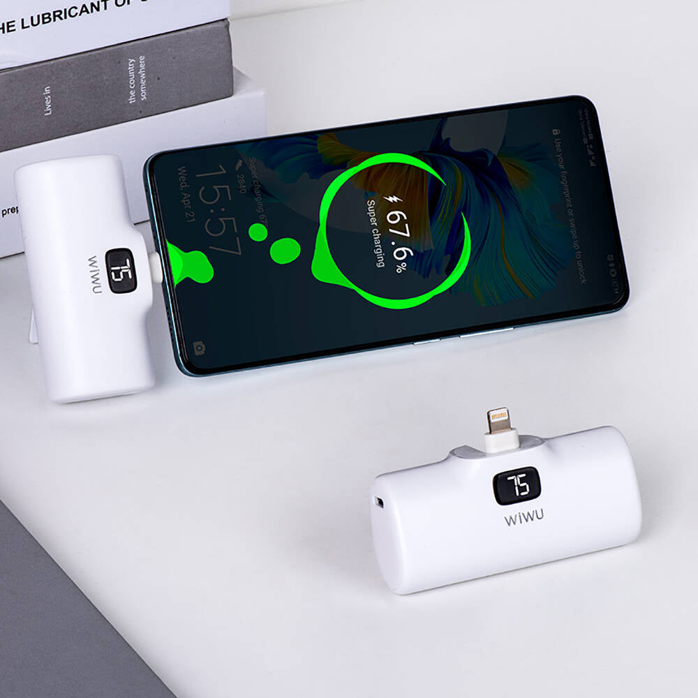 Wiwu Wi-P017 Capsule Serisi 2in1 Mini Taşınabilir Standlı Type-C Powerbank 5000mAh Wiwu Wi-P017 Capsule Serisi 2in1 Mini Taşınabilir Standlı Type-C Powerbank 5000mAh